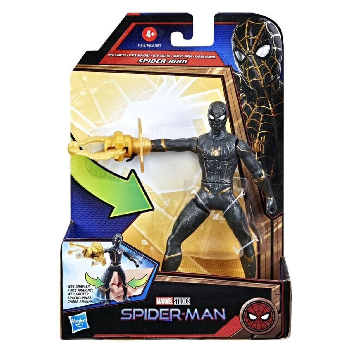 AVENGERS - Marvel Spiderman Black  Gold Aracno Pinza