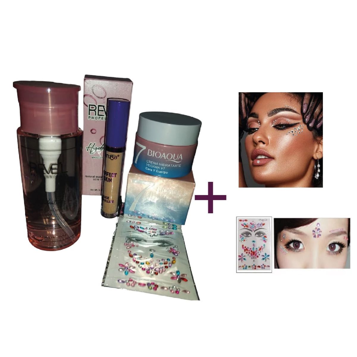 BIOAQUA - Agua micelar más corrector crema v7 Bioaqua y regalos