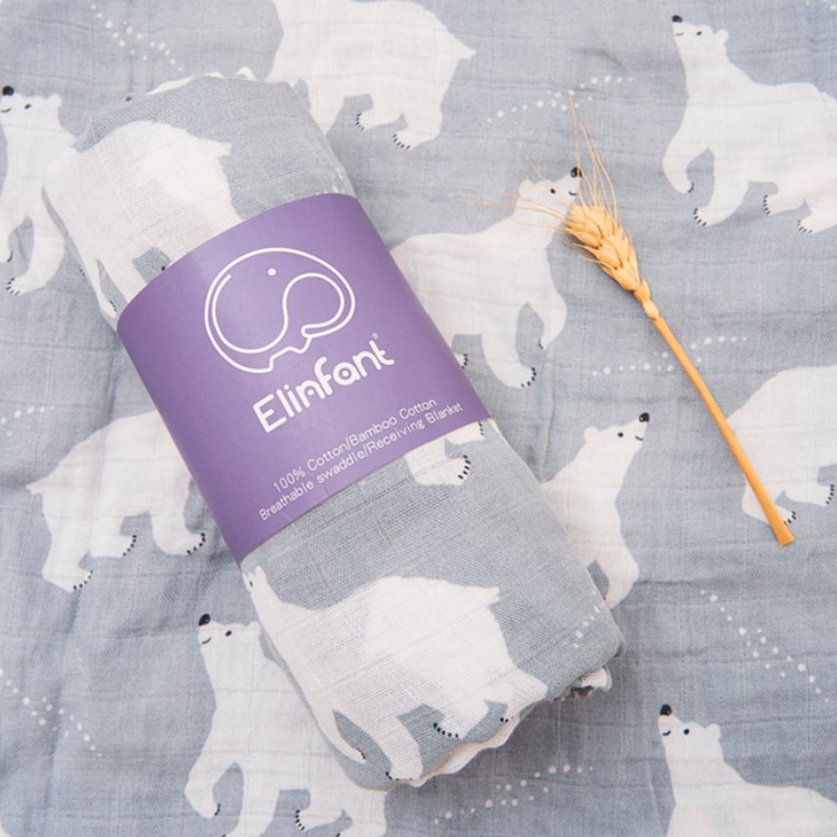 GENERICO - Manta de Muselina Suave para Bebé Bambú y Algodón