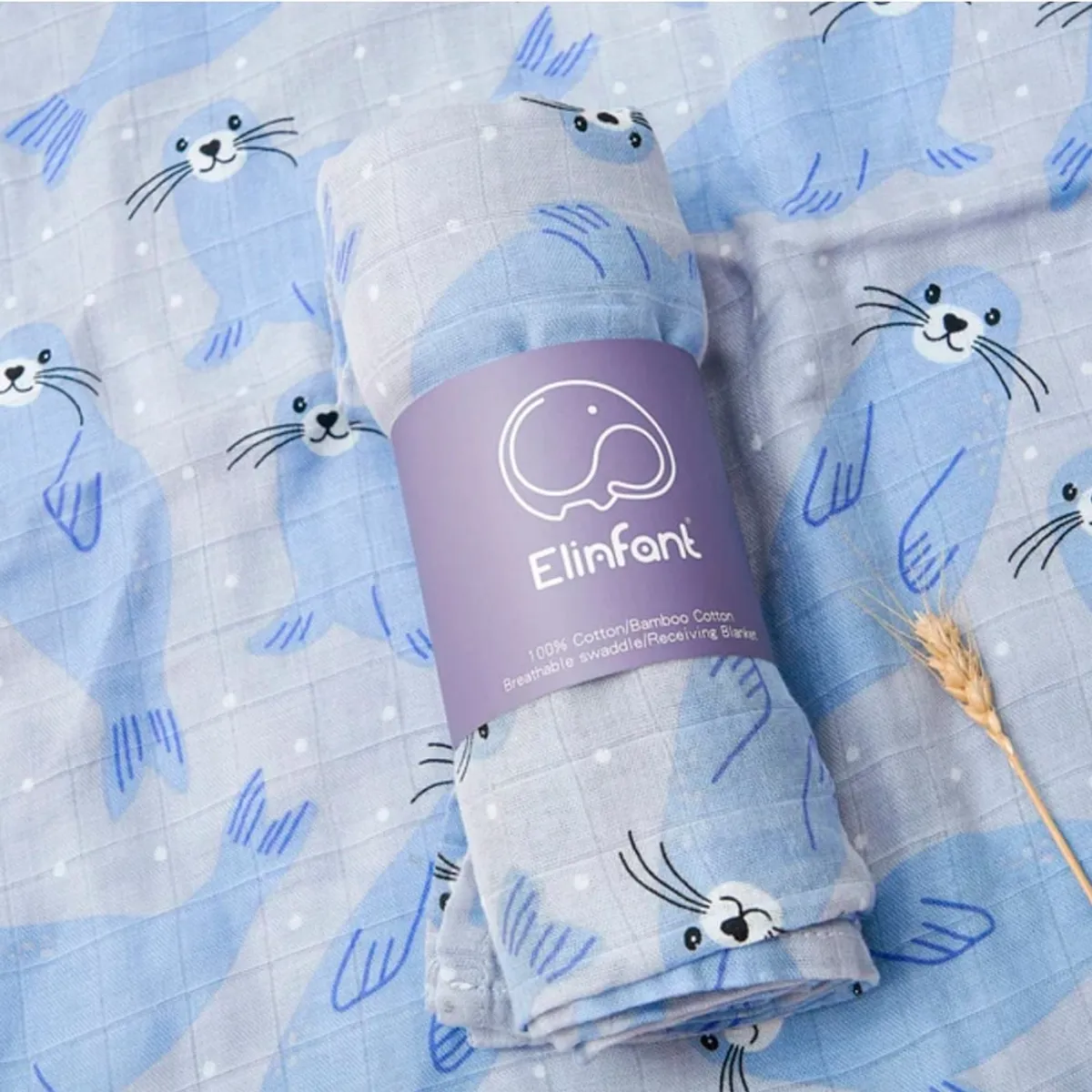 GENERICO - Manta de Muselina Suave para Bebé Bambú y Algodón