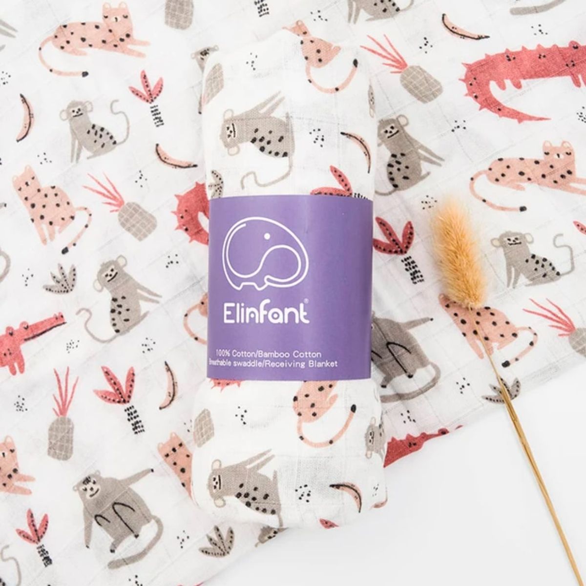 GENERICO - Manta de Muselina Suave para Bebé Bambú y Algodón