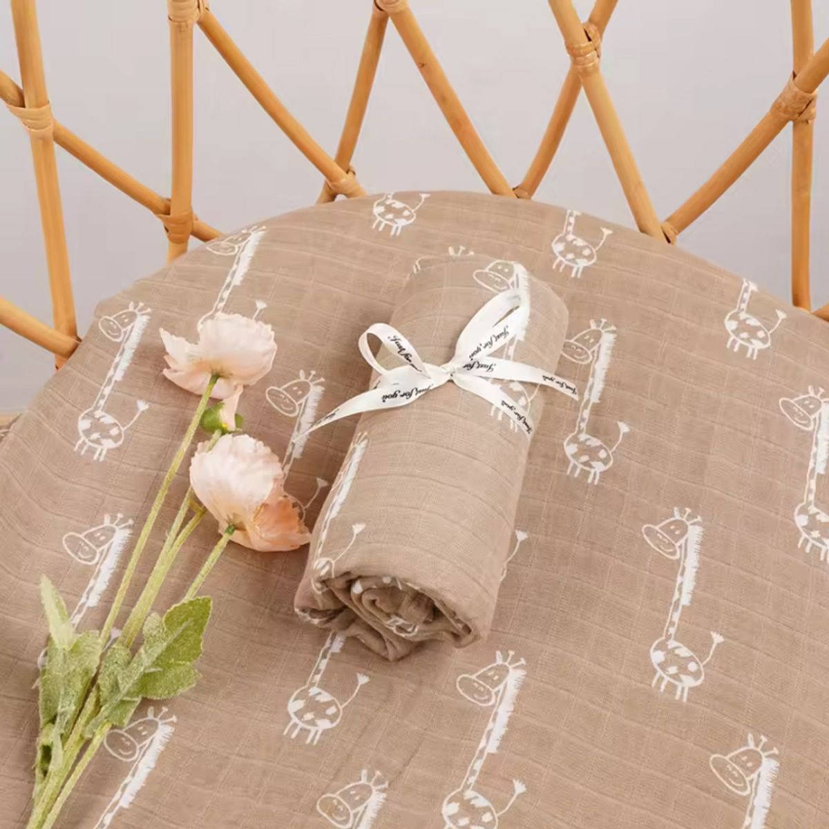 GENERICO - Manta de Muselina Suave para Bebé Bambú y Algodón