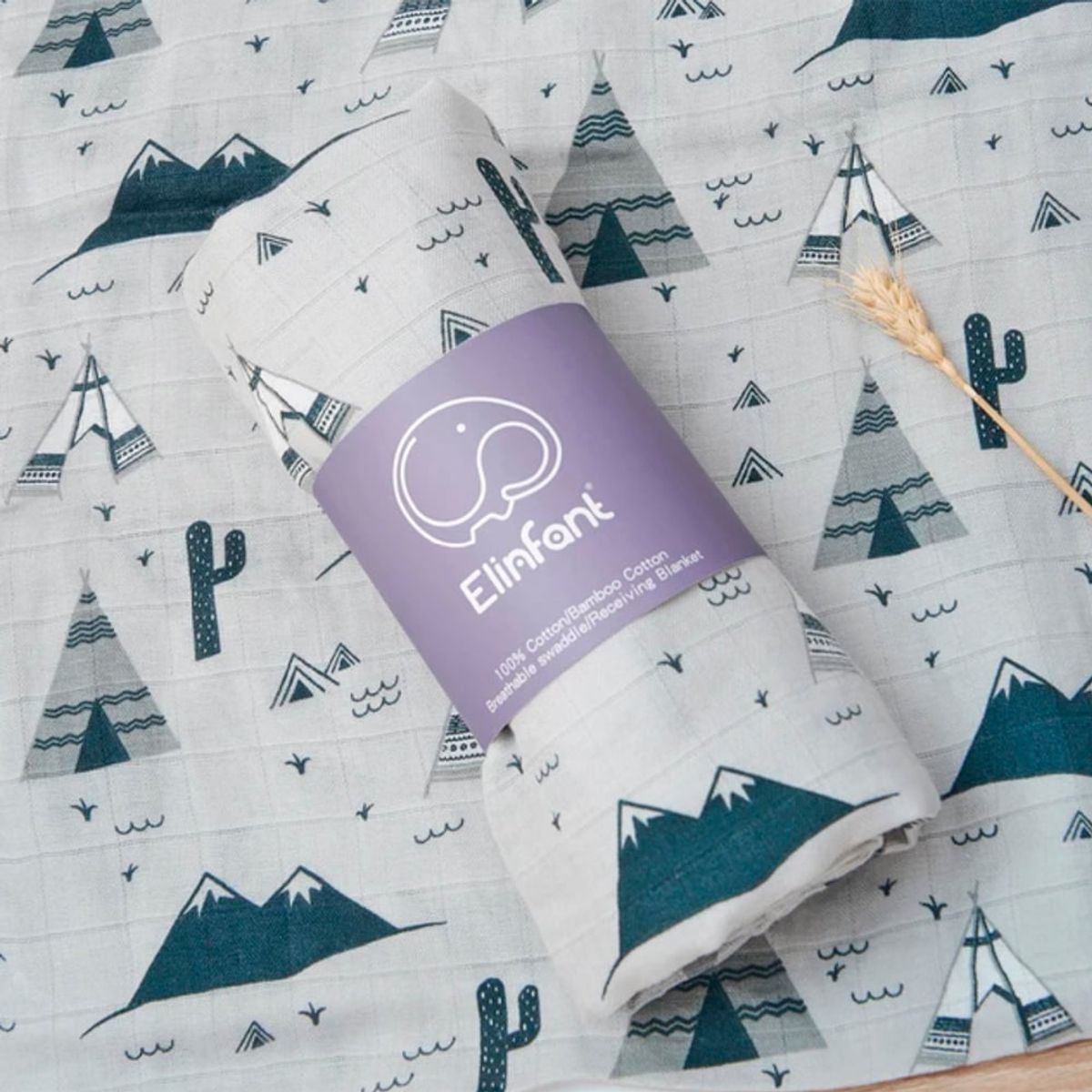 GENERICO - Manta de Muselina Suave para Bebé Bambú y Algodón