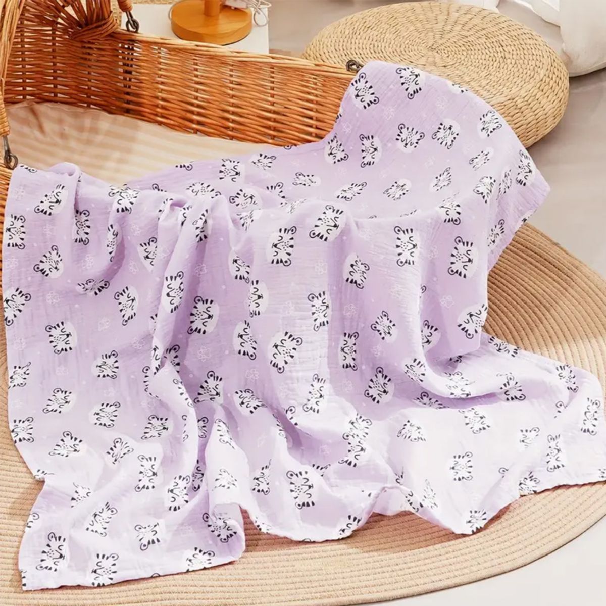 GENERICO - Manta de Muselina Suave para Bebé Bambú y Algodón