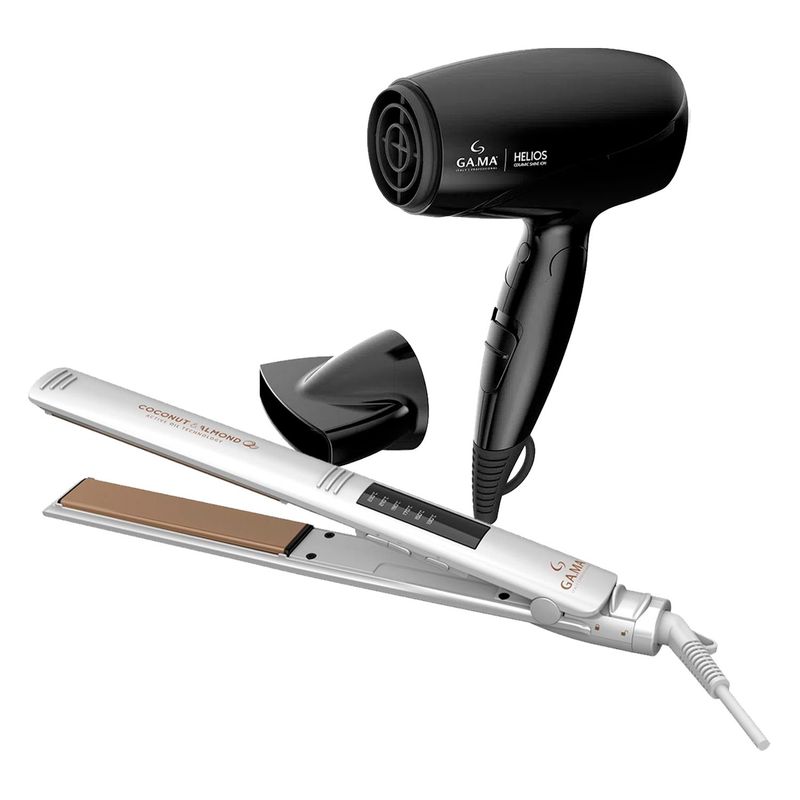 GAMA - Combo Gama Alisadora Led Coconut BECHS0000002528 y Secador Helios