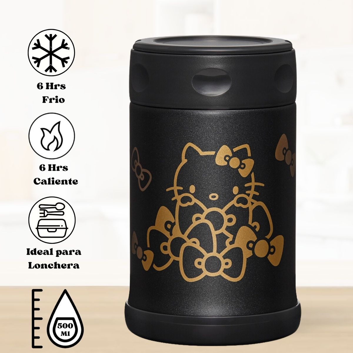 ZOJIRUSHI - Termo para Alimento Acero Inoxidable 500ml Zojirushi Negro