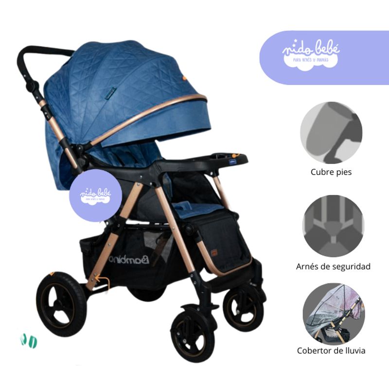 BAMBINO - Coche Cuna modelo Nonna Bambino Color Azul