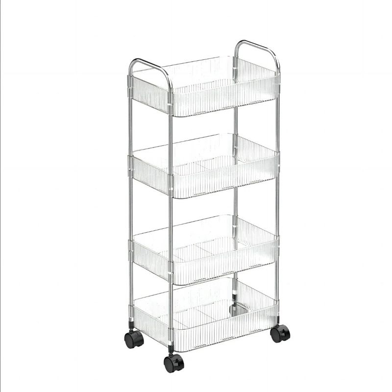 GENERICO - Carrito Organizador Acrílico 4 niveles transparente