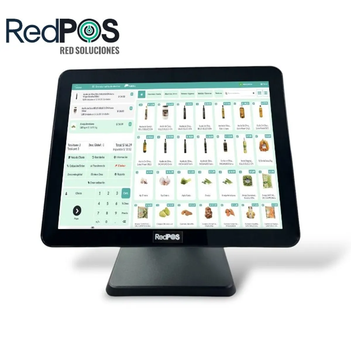 REDPOS - ALL IN ONE REDPOS RED-P1519 INTEL CORE i5 8GB RAM SSD 256GB PANTALLA TOUCH 15