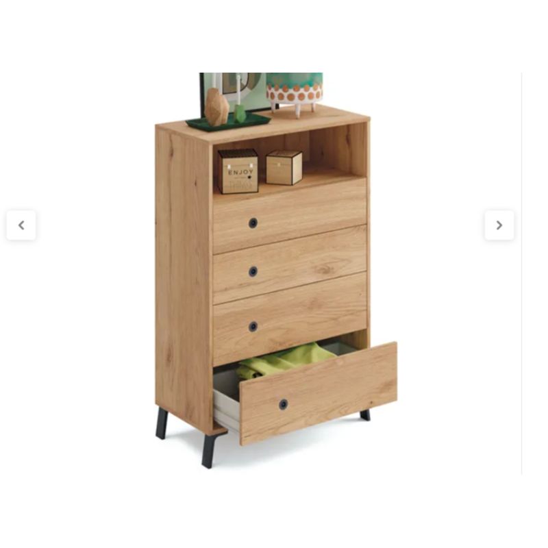 NACION MUEBLES - VELADOR  ROSE COLOR MADERA