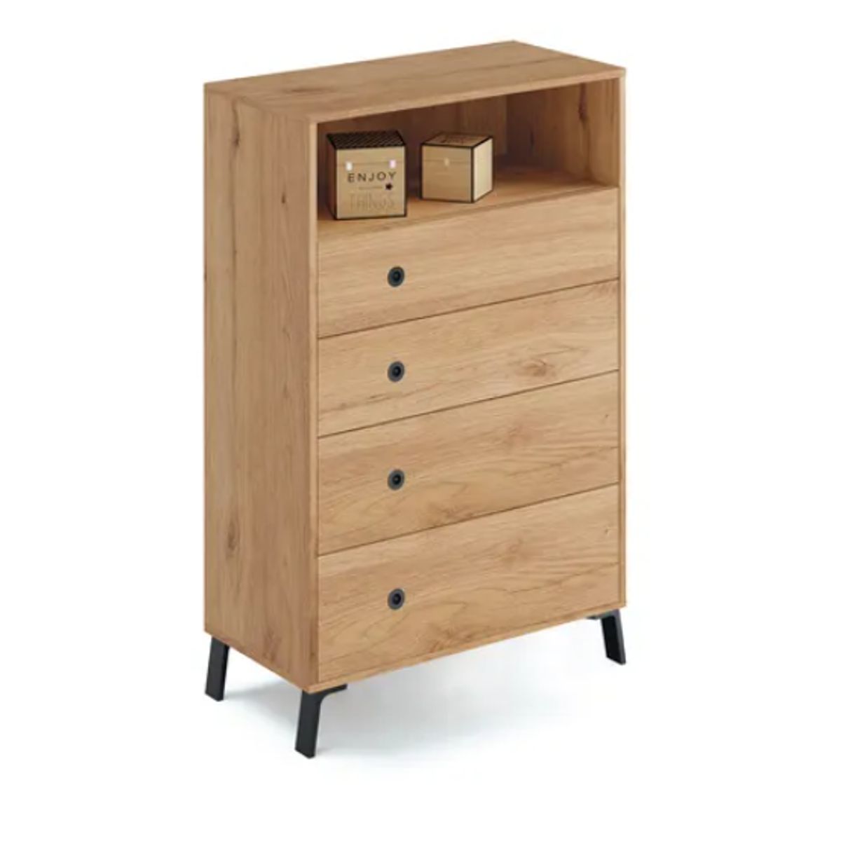 NACION MUEBLES - VELADOR  ROSE COLOR MADERA