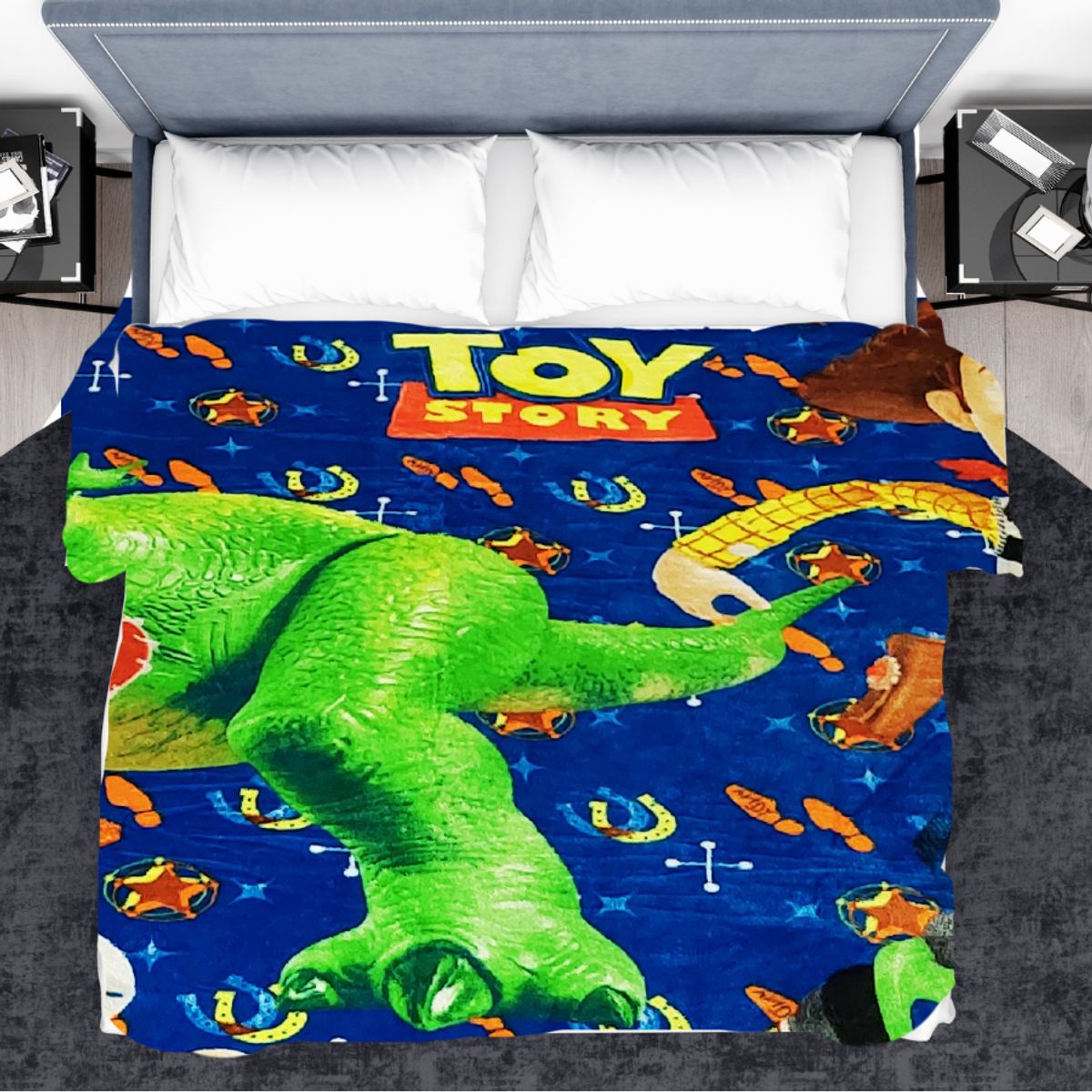 GENERICO - Manta para Niños Azul Estampado de Juguetes