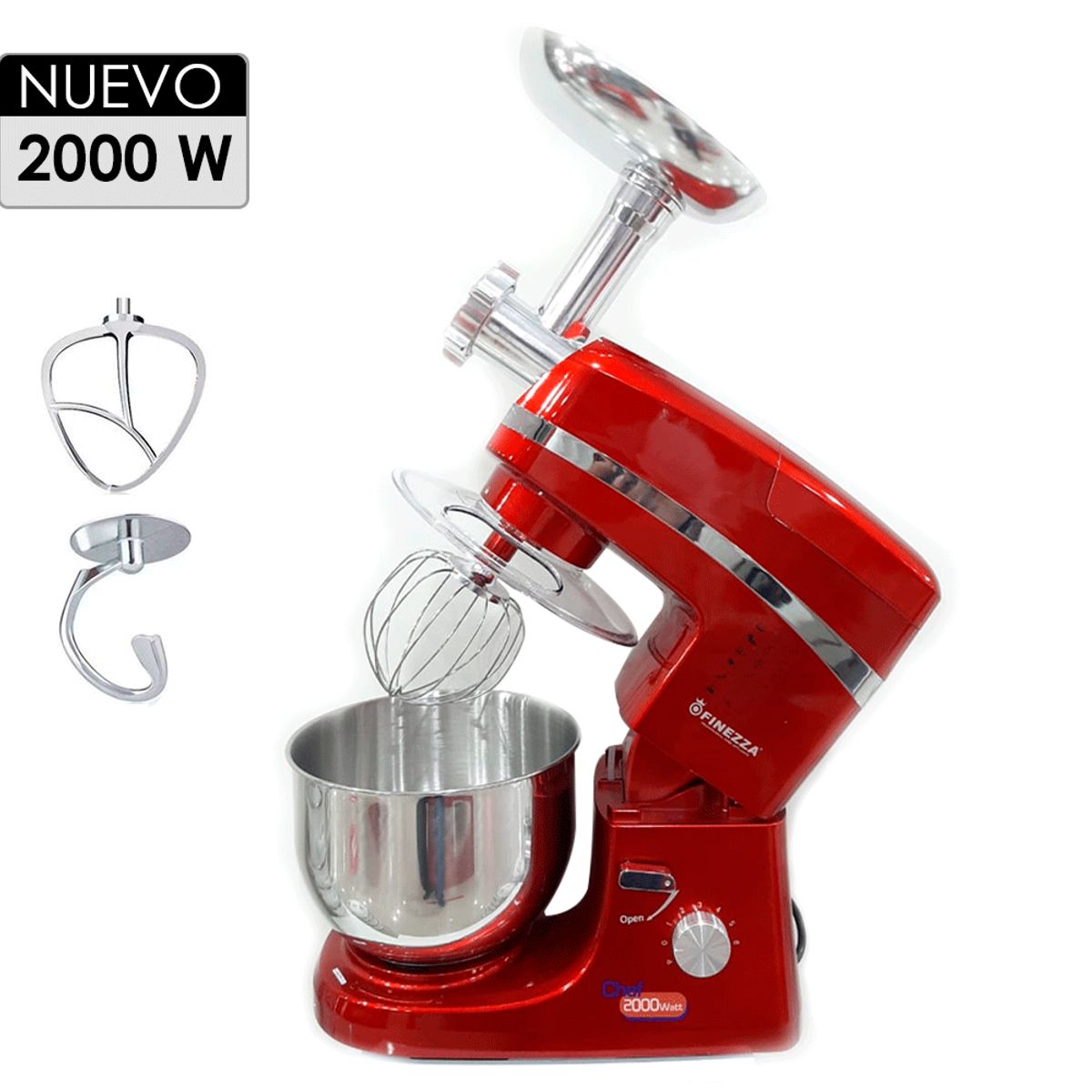 FINEZZA - Batidora Orbital con Moledor 2000W FZ-6820B