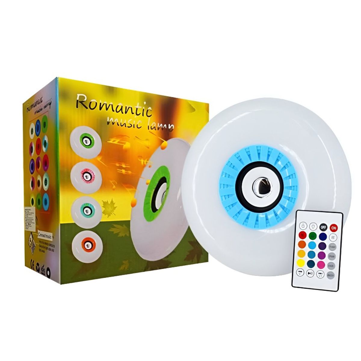 SEISA - Foco Bocina Bluetooth 48w Rgb Bombilla Led Inteligente