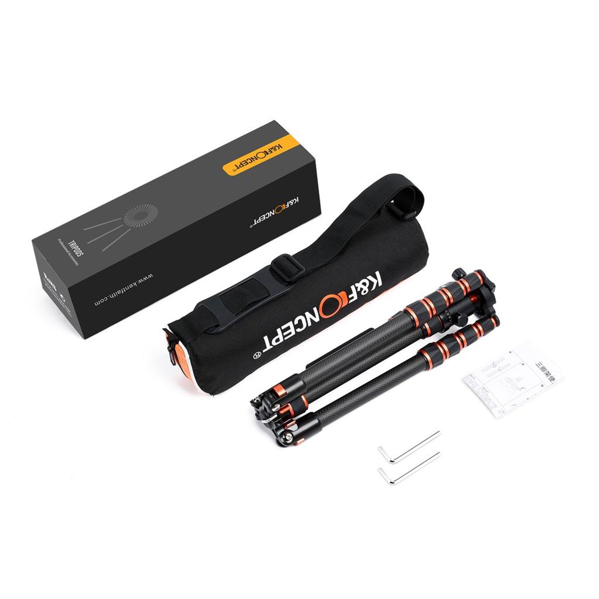 K&F CONCEPT - Trípode Monopie K&F Concept BA225 fibra carbono