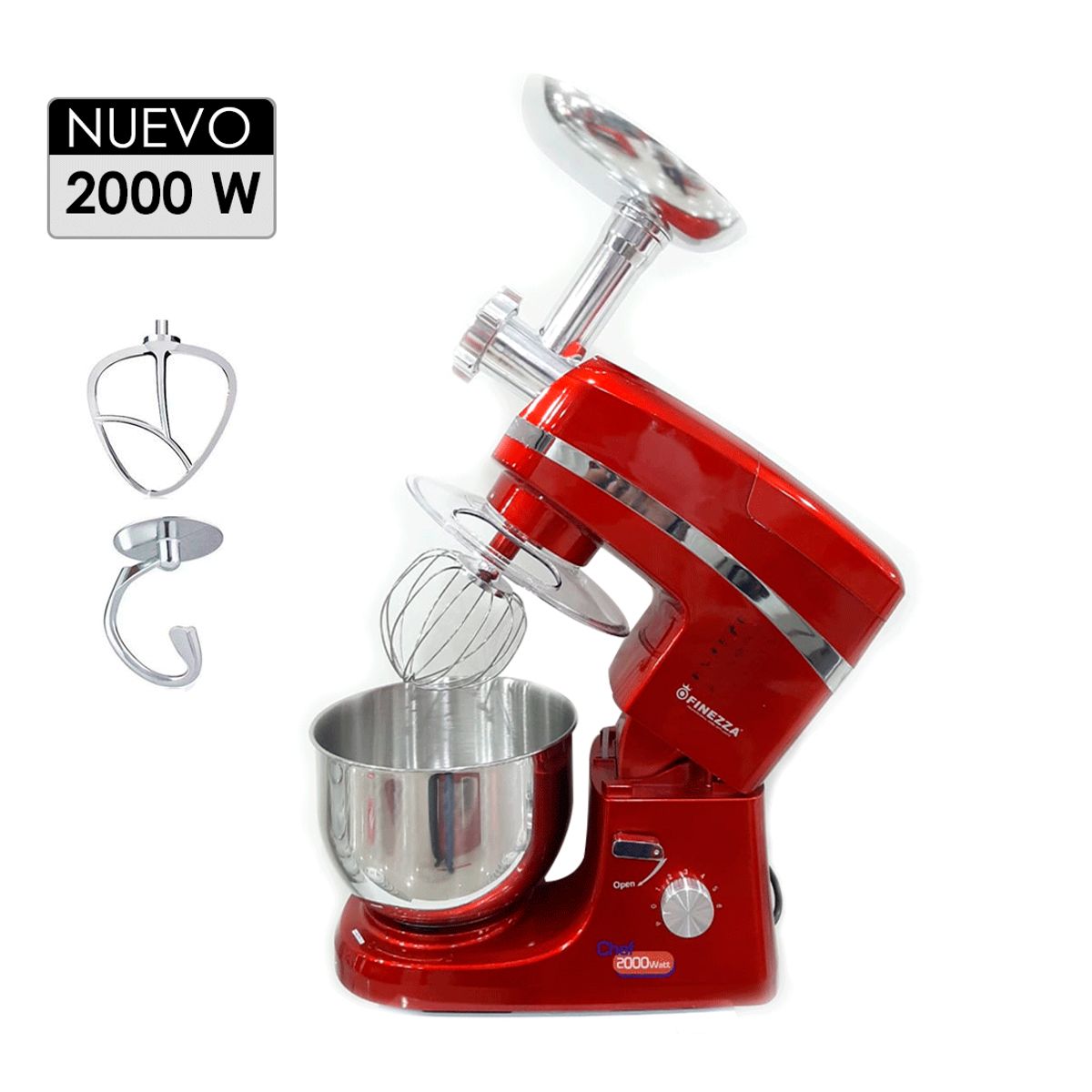 FINEZZA - Batidora Orbital con Moledor 2000W FZ-6820B