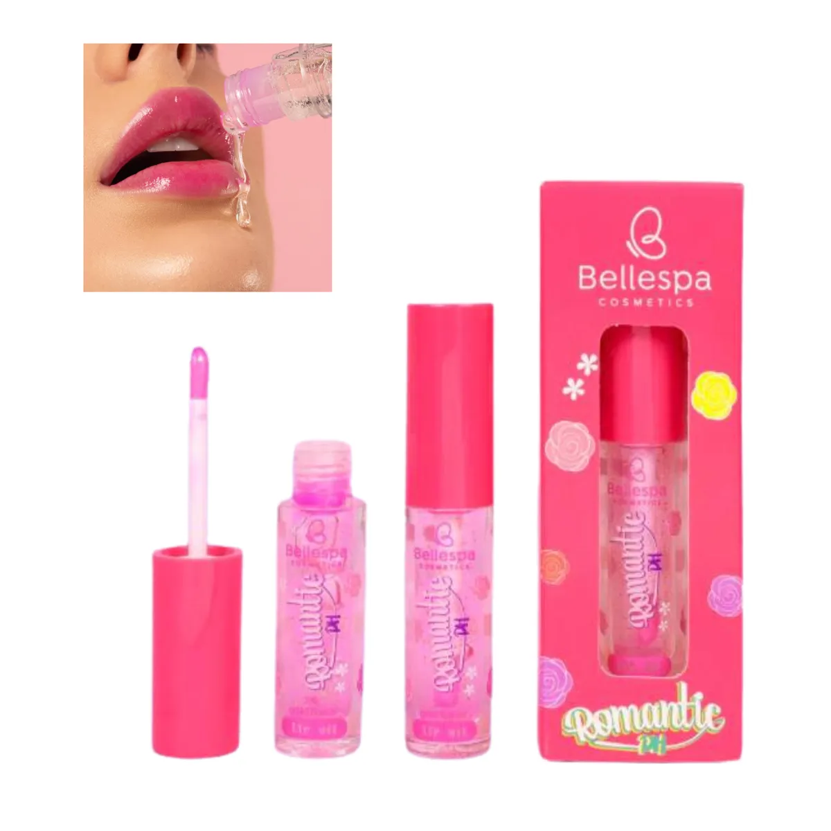 GENERICO - Labial Mágico Gloss que cambia de color Romantic PH Bellespa