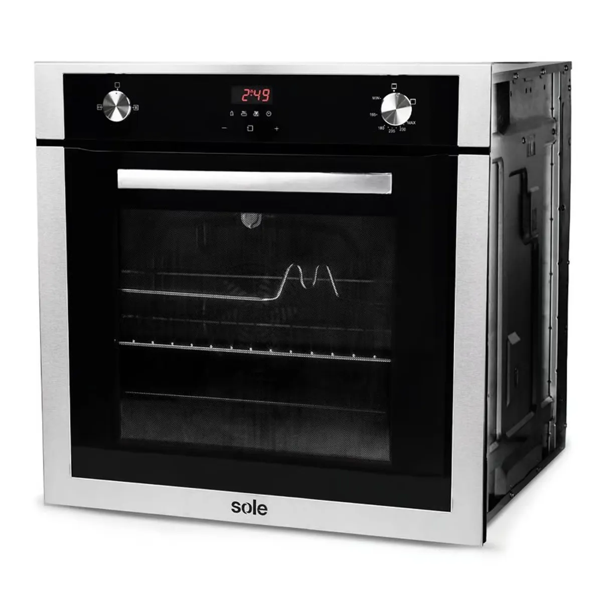 SOLE - Horno Empotrable A Gas Inox 70L Sole SOLHO007.