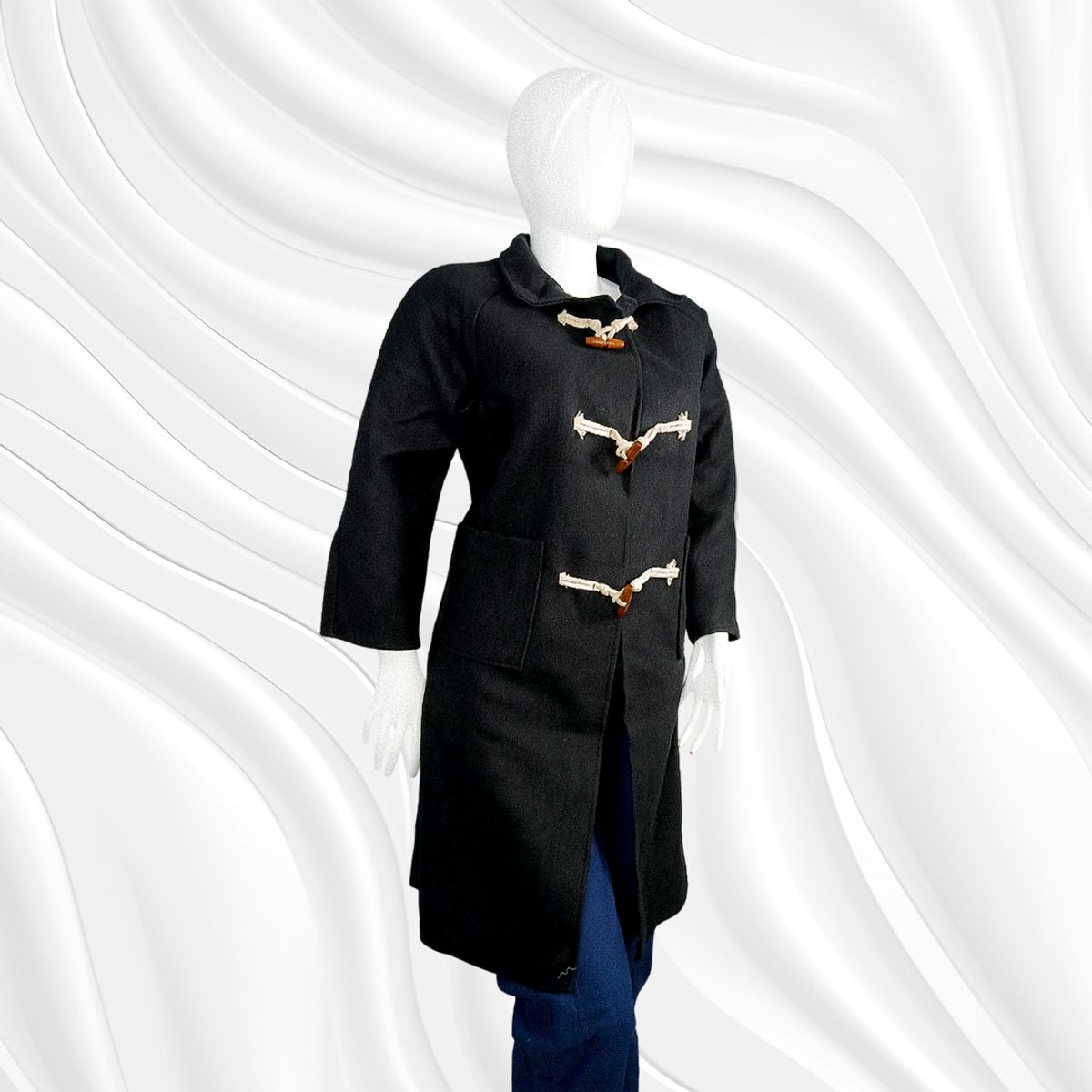 GENERICO - ABRIGO DE LANA PARA MUJER