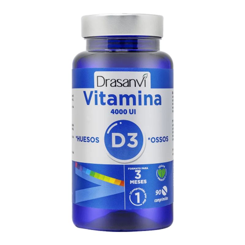 DRASANVI - Vitamina D3 Adultos 4000 UI 90 Comprimidos