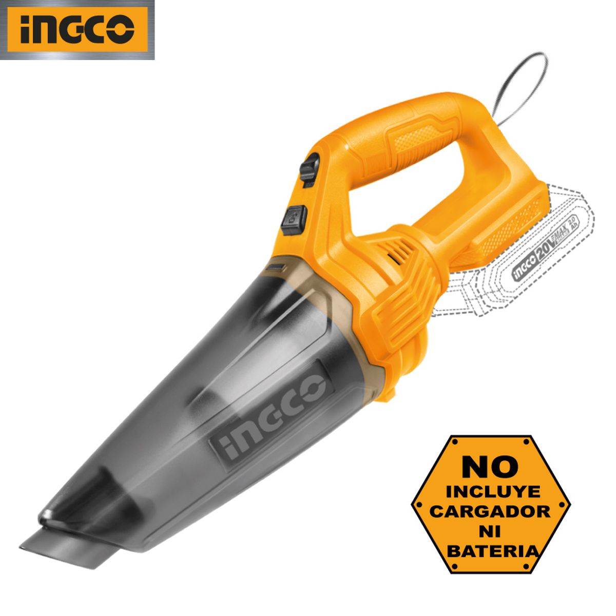 INGCO TOOLS - Aspiradora Inalámbrica Ingco 20V 05L CVLI201261
