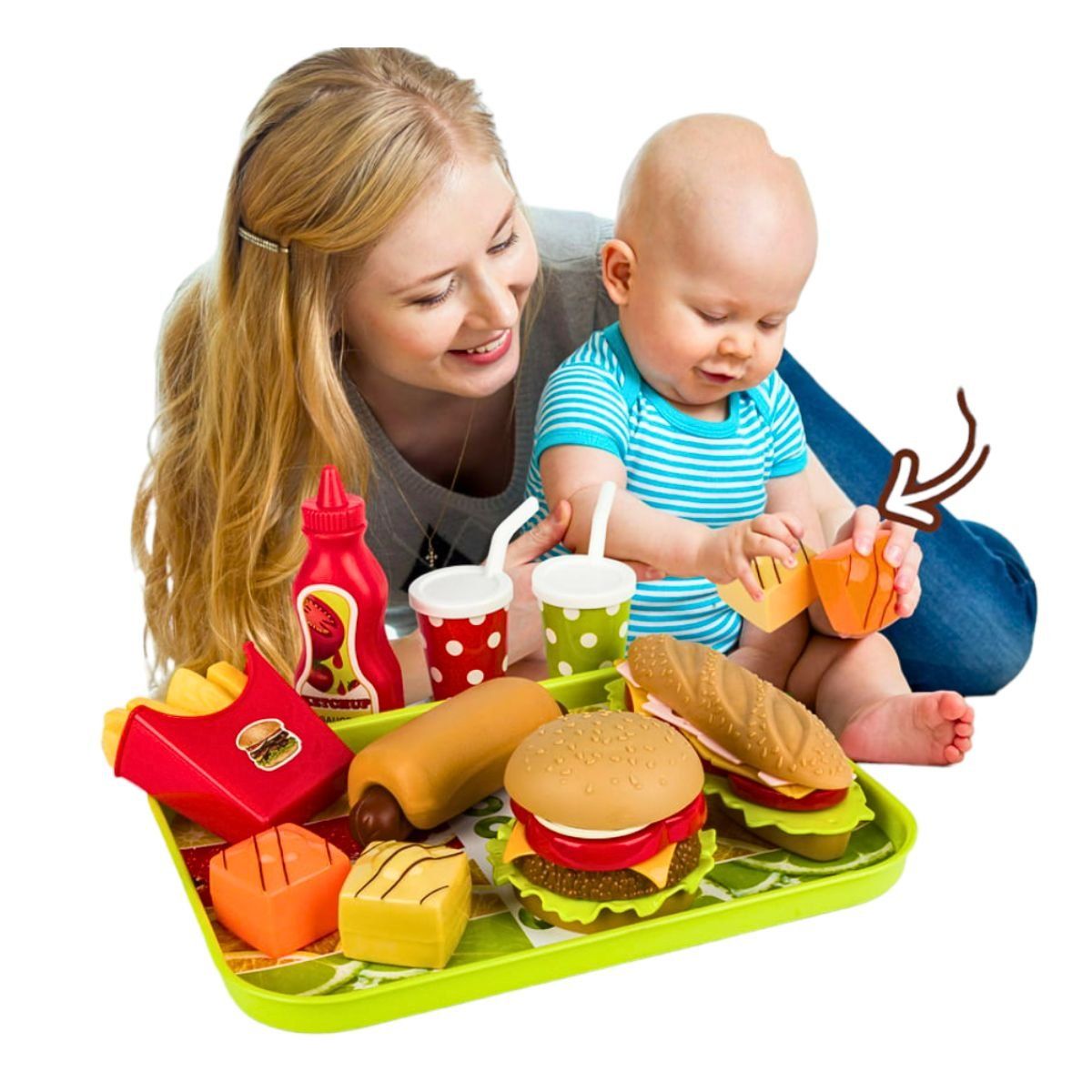 GENERICO - JUGUETE DE ALIMENTOS SET DE CHATARRA PARA NIÑOS DIDACTICO