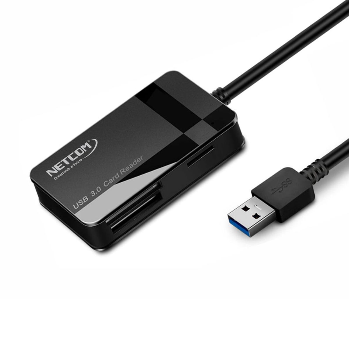 NETCOM - Lector de tarjetas NETCOM USB 3.0 SD Micro sd MMC CF MS SDHC Micro MMC