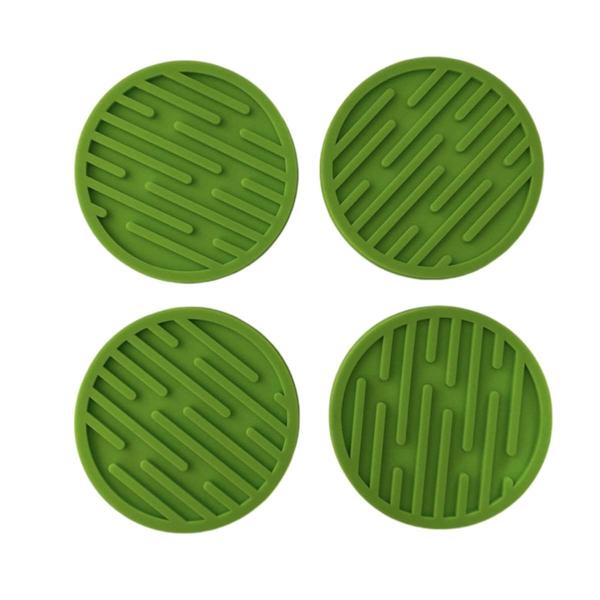 KIOXX - Set de 4 Posavasos de Silicona KiOXX Verde.