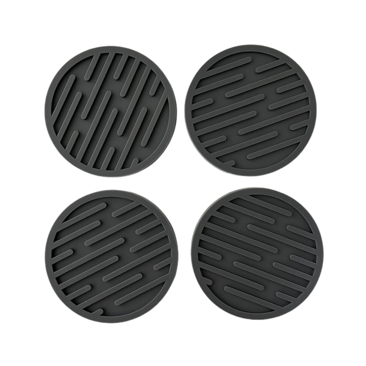 KIOXX - Set de 4 Posavasos de Silicona KiOXX Gris