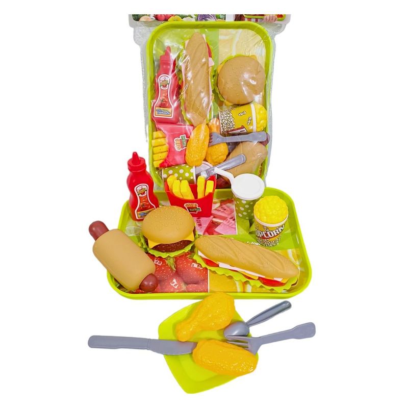 GENERICO - JUGUETE DE ALIMENTOS CHATARRA CON POLLO PARA NIÑOS DIDACTICO