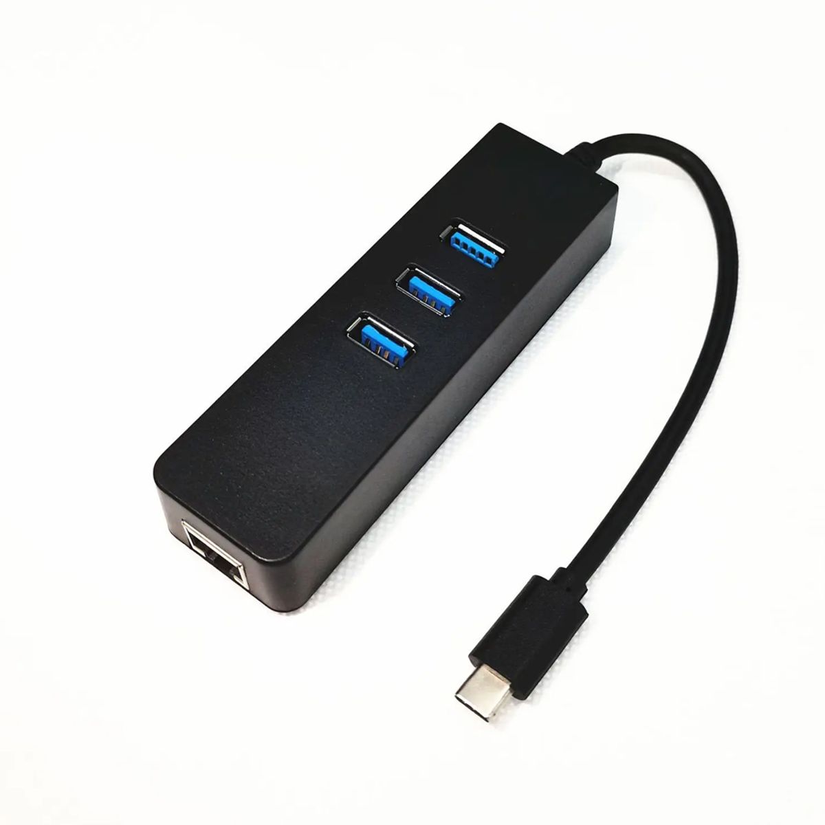 GENERICO - Adaptador Usb 3.1 tipo C a Rj45 Usb Lan Ethernet + Hub 3 Puertos
