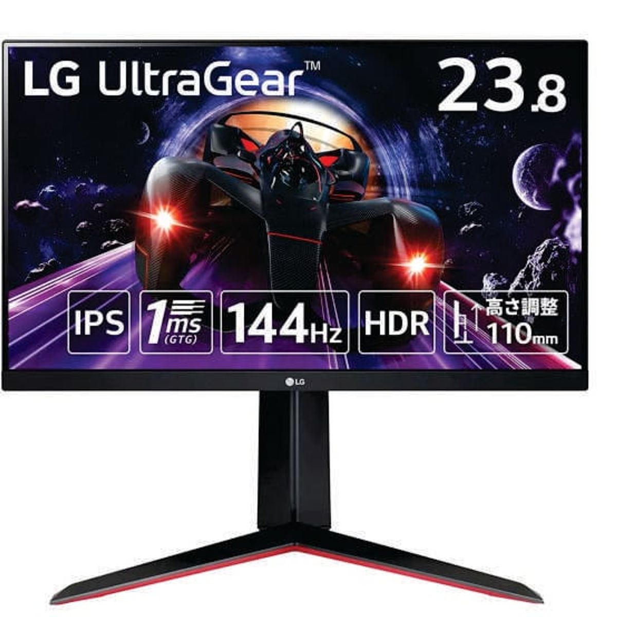 LG - MONITOR GAMER LG ULTRAGEAR 24GN65R-B, 23.8" LED, FHD  IPS, 144HZ, 1MS