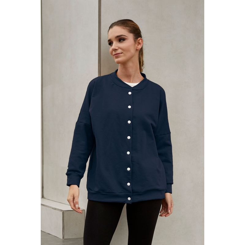 KONING - Polera Franela Oversized Mujer