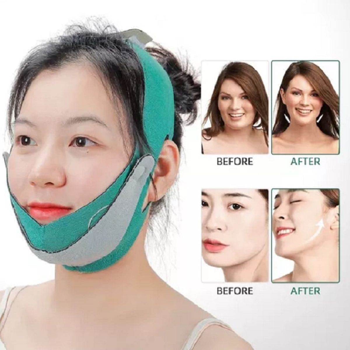 GENERICO - Reductor De Papada Vendaje Adelgazante Sujetador FACE LIFT UP BELT