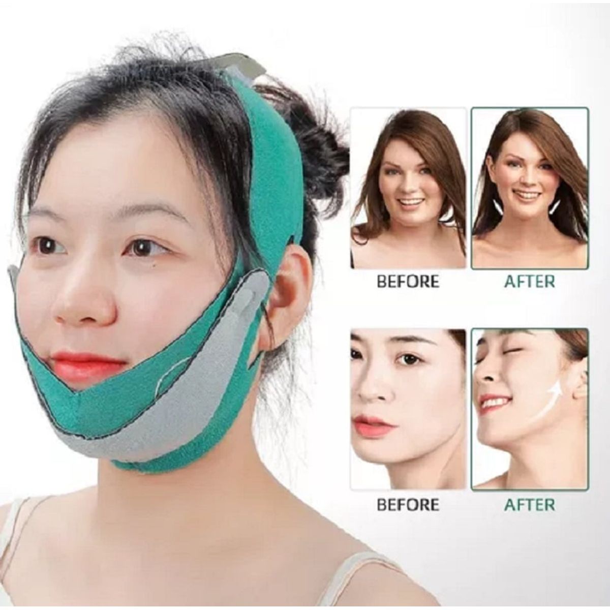 GENERICO - Reductor De Papada Vendaje Adelgazante Sujetador FACE LIFT UP BELT