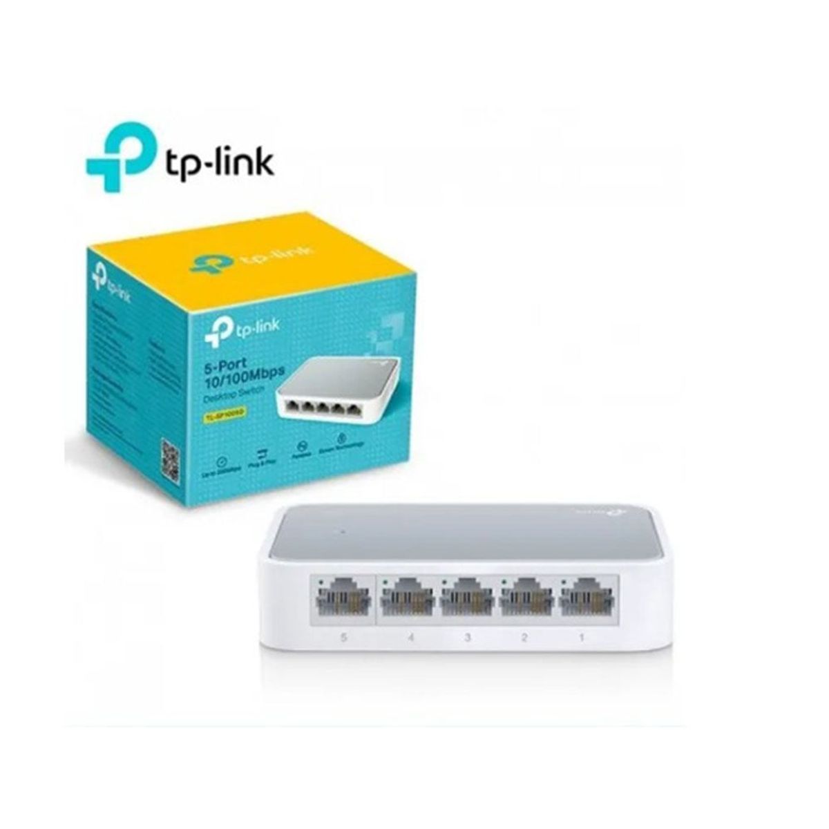 TP LINK - Switch De 5 Puertos Tp-link 10/100mbps cat5 cat 6 rj45 lan