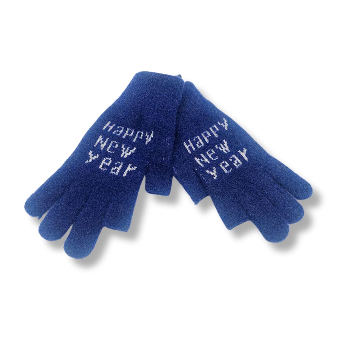 GENERICO - Guante de Lana con Orificios para Smartphone color Azul