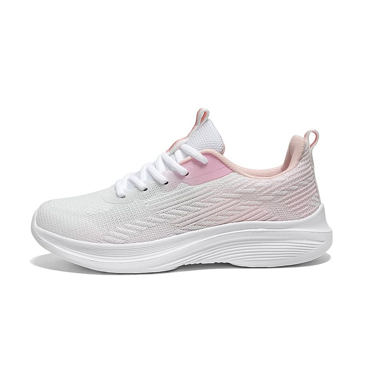 SHANDIAN - Zapatillas Running Plataforma Hombre Blanco-