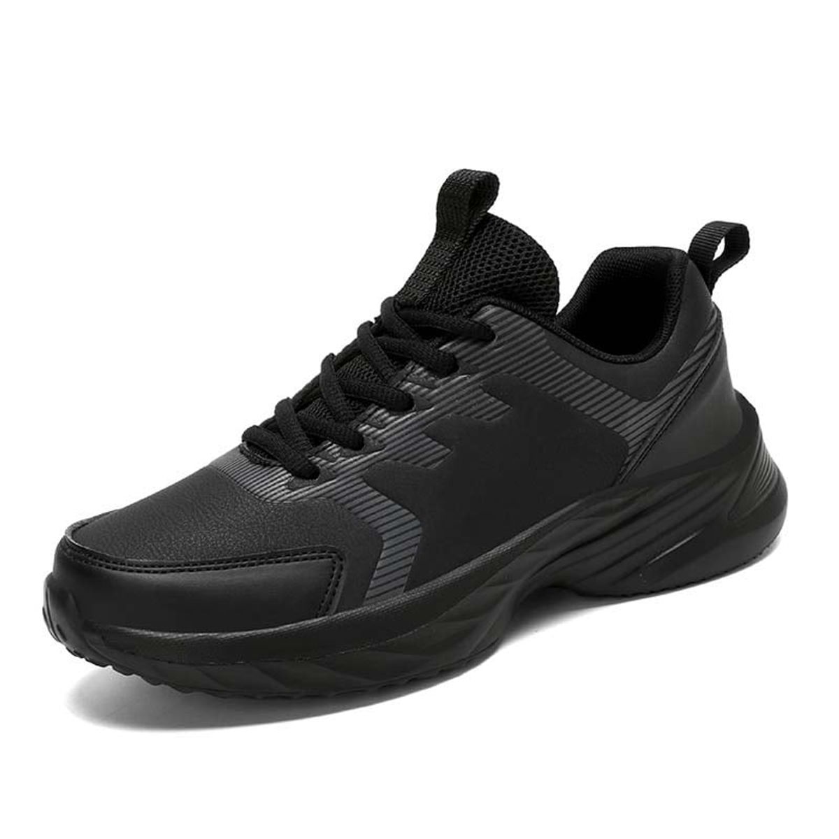 SHANDIAN - Zapatillas Plataforma Mujer Negro