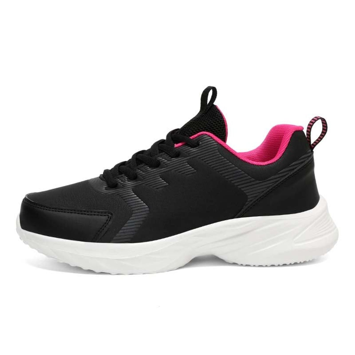SHANDIAN - Zapatillas Plataforma Mujer Negro