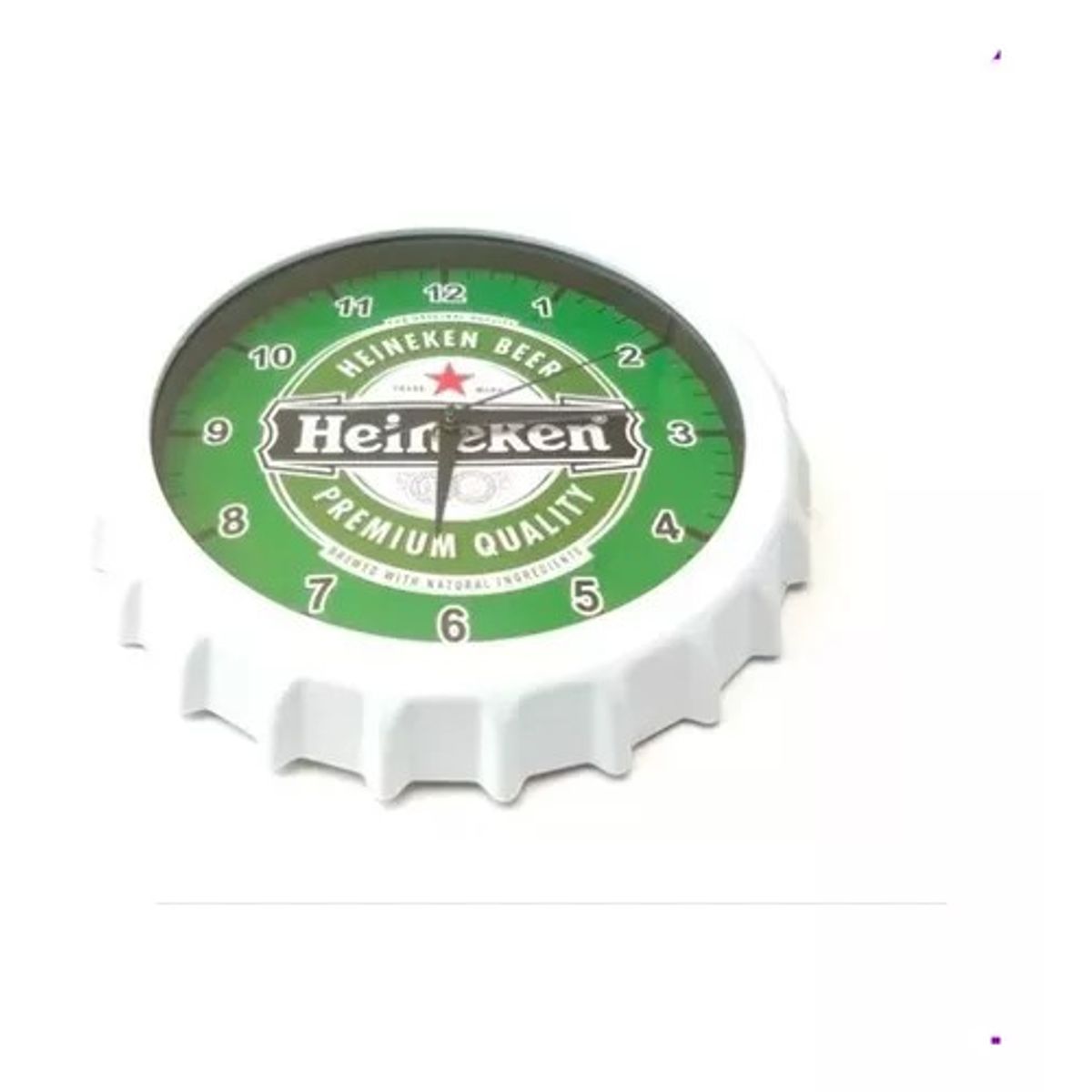GENERICO - Reloj de pared con diseño de chapa de cerveza