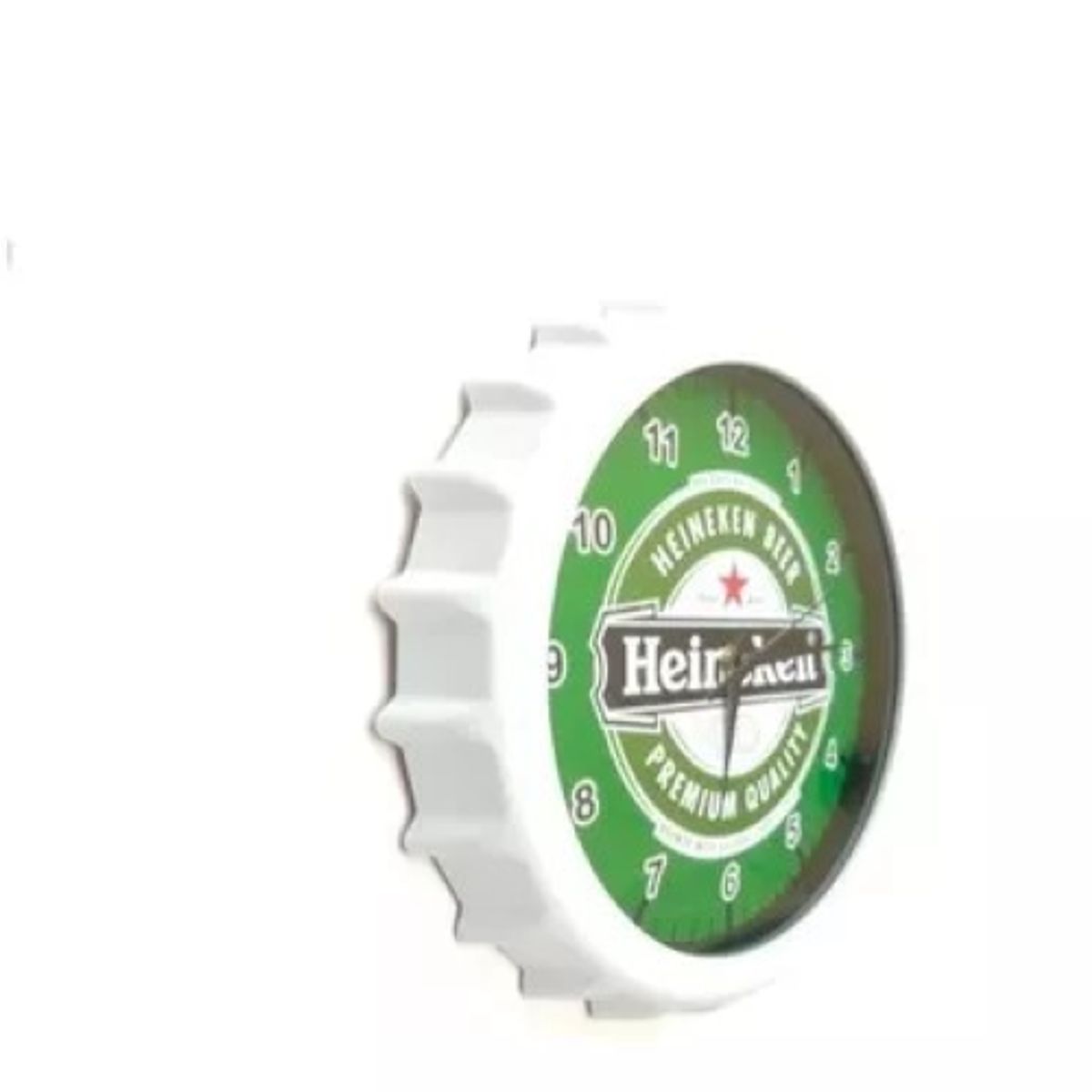 GENERICO - Reloj de pared con diseño de chapa de cerveza