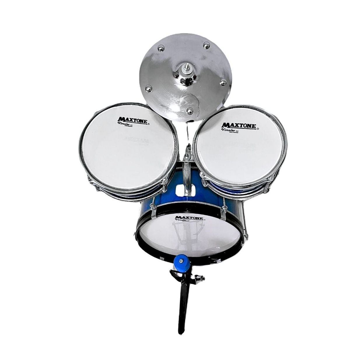 MAXTONE - Batería Acústica Nacional para niños - Azul