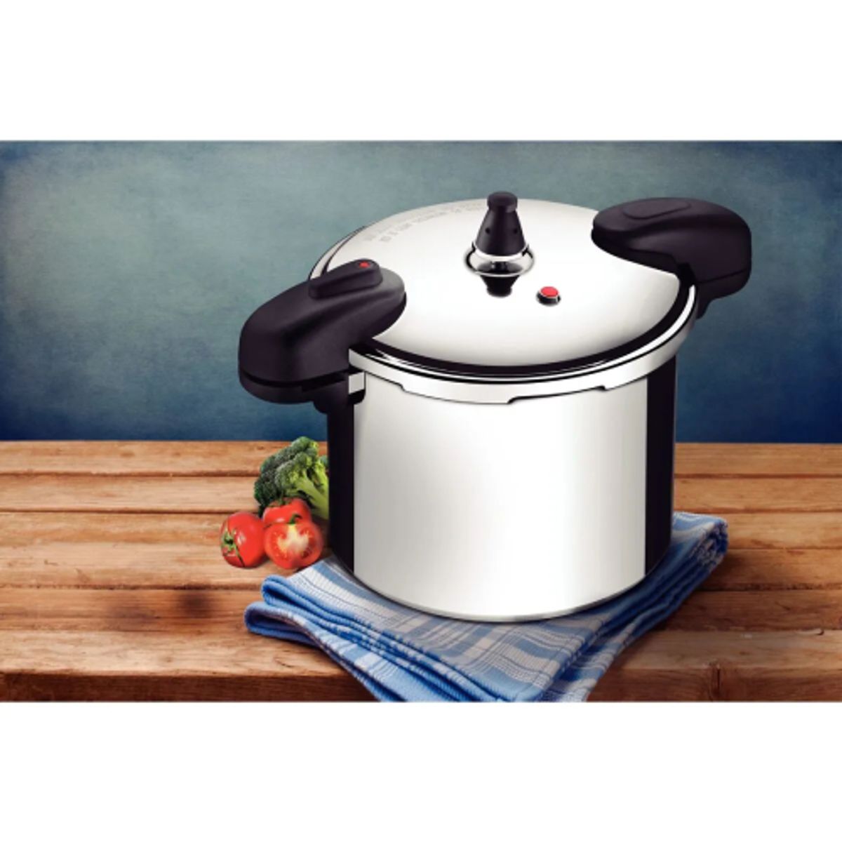 TRAMONTINA - Olla de Presión Tramontina Valência en Aluminio 24 cm 10 L 20564024