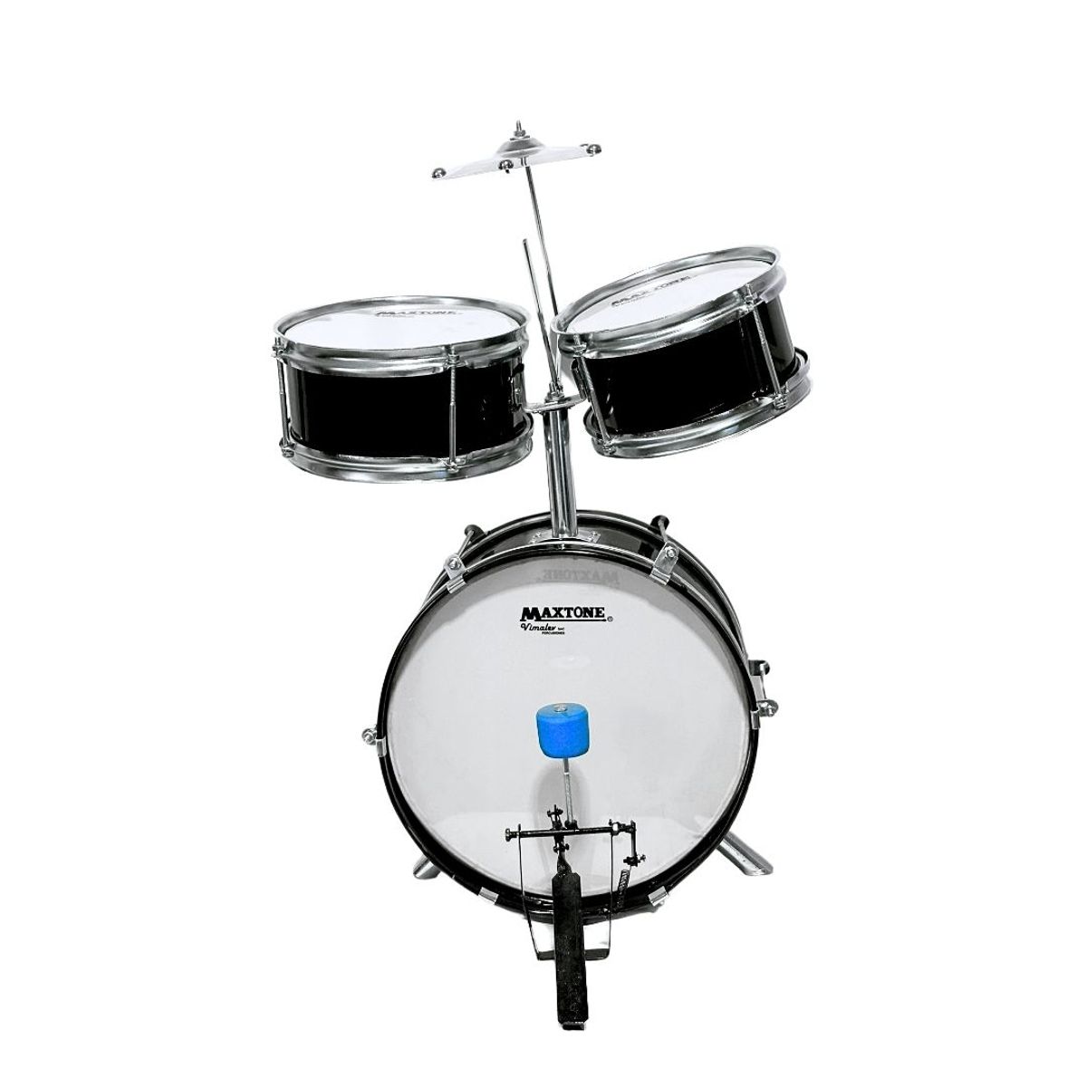 MAXTONE - Batería Acústica Nacional para niños - Negro