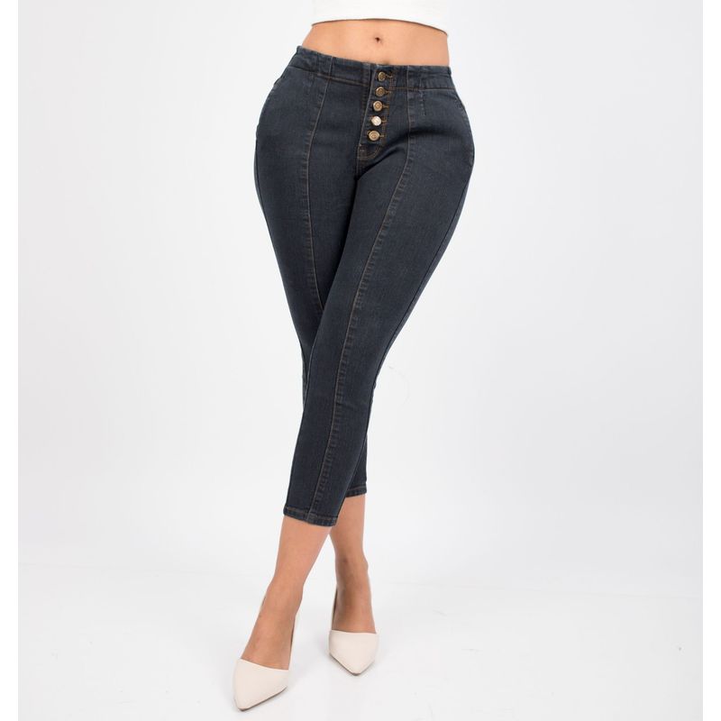 BENCUS JEANS - Pantalón Jeans Princesa Mujer Plomo
