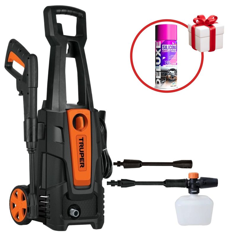 TRUPER - Hidrolavadora eléctrica Truper 1800PSI silicona renovador de tablero