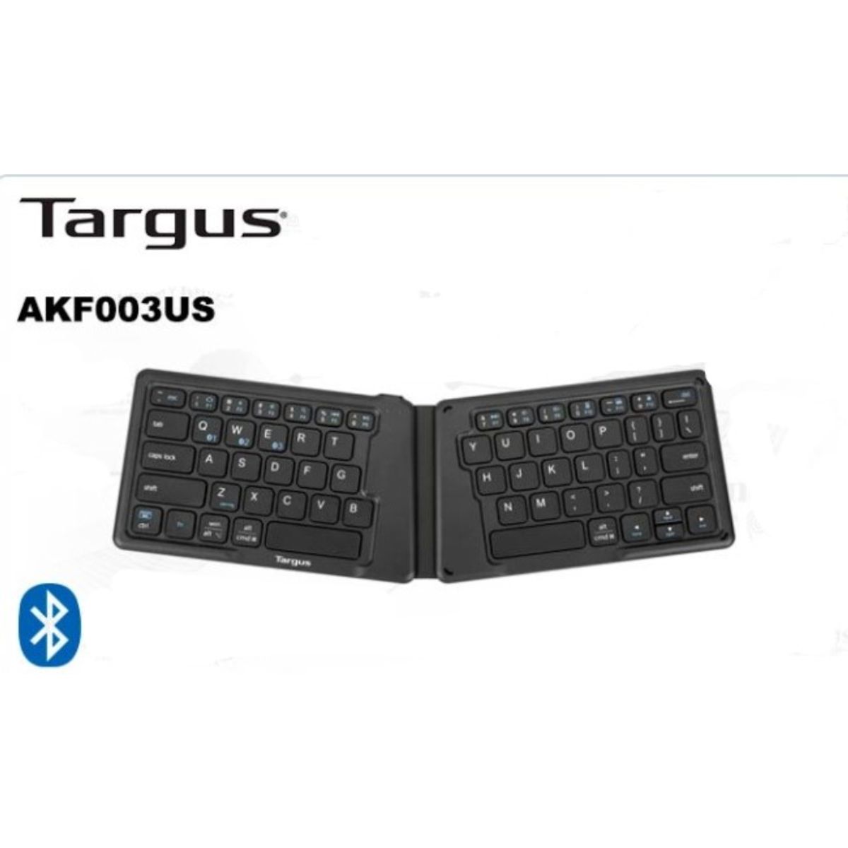 TARGUS - Teclado inalámbrico Targus AKF003 Plegable Ergonómico Antimicrobial