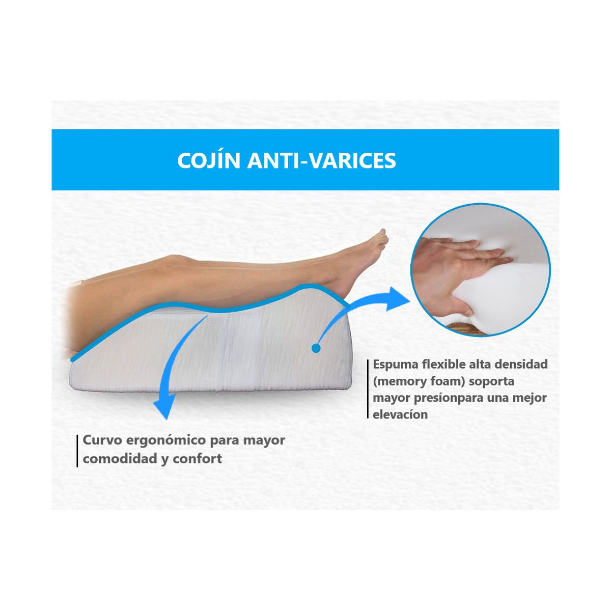 GENERICO - ALMOHADA  ANTI-VARICES PARA PIERNAS
