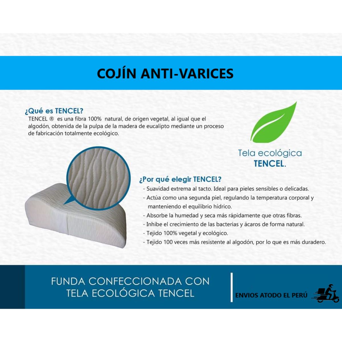 GENERICO - ALMOHADA  ANTI-VARICES PARA PIERNAS